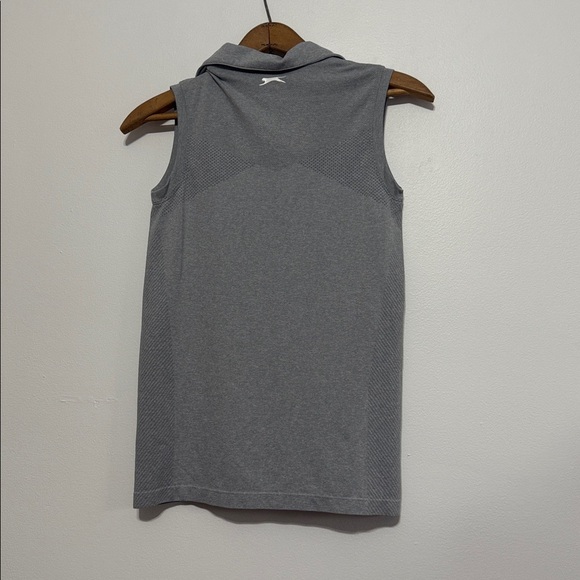 Slazenger Sleeveless Golf Polo Button Tank Top Gray - Picture 6 of 7